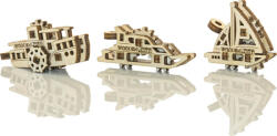 Wooden City Puzzle 3D mini set Widgets: Nave 28 piese