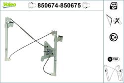 VALEO Mecanism actionare geam VALEO 850674 (850674) - automobilus