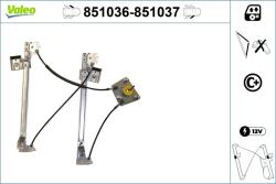 VALEO Mecanism actionare geam VALEO 851036 (851036)