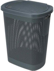Excellent Houseware Coș de rufe EXCELLENT cu capac, 60 l, negru KO-027100390cern