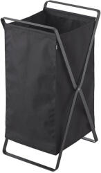 YAMAZAKI Coș de rufe YAMAZAKI Tower 2485, metal/textil, 45l, negru