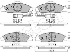 METELLI set placute frana, frana disc METELLI 22-0368-0 (22-0368-0)