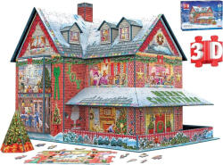 EUROGRAPHICS Puzzle 3D Eurographics căsuță de Crăciun 1100 piese