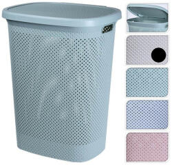 EXCELLENT EXCELLENT Coș de rufe din plastic, 60 litri, alb KO-027100010bila