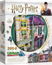 Wrebbit Puzzle 3D WREBBIT Harry Potter: Madam Malkin și Gelateria lui Florea, 290 de piese