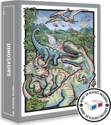 Cloudberries Puzzle Dinozauri 3D cu ochelari 500 piese