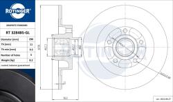 ROTINGER Disc frana ROTINGER GRAPHITE LINE RT 3284BS-GL (RT 3284BS-GL)