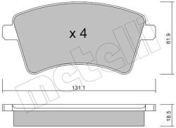 METELLI set placute frana, frana disc METELLI 22-0812-0 (22-0812-0)