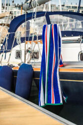 Jules Clarysse Prosop de plajă Jet Set Stripes Albastru Prosop
