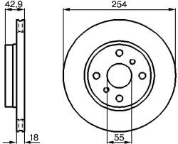 Bosch Disc frana BOSCH 0 986 478 585 (0 986 478 585)