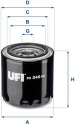 UFI Filtru ulei UFI 23.246. 00 (23.246.00)