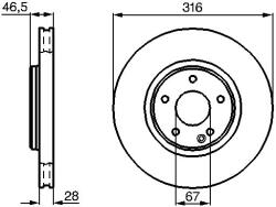 Bosch Disc frana BOSCH 0 986 478 625 (0 986 478 625)