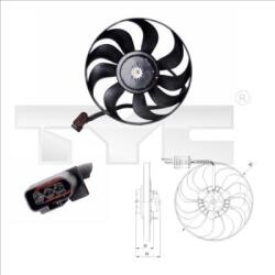 TYC Ventilator, radiator TYC 837-0022 (837-0022)