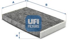 UFI Filtru, aer habitaclu UFI 54.319. 00 (54.319.00)
