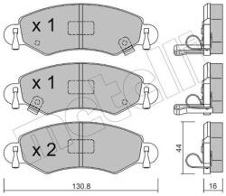 METELLI set placute frana, frana disc METELLI 22-0339-0 (22-0339-0)