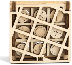 Wooden City Joc puzzle 3D mini X și O varianta 2