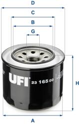 UFI Filtru ulei UFI 23.165. 00 (23.165.00)