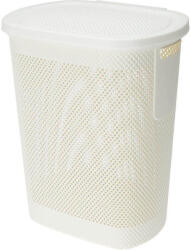 Excellent Houseware Coș de rufe cu capac 60 l bej