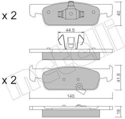 METELLI set placute frana, frana disc METELLI 22-0975-2 (22-0975-2)