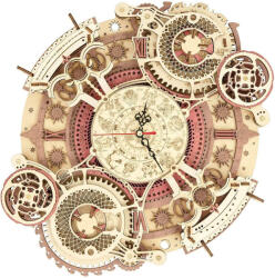 Robotime Rokr Puzzle 3D din lemn Ceas de perete Zodiac 168 piese