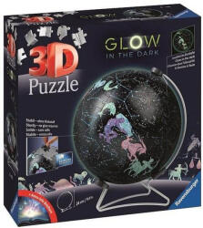 Ravensburger Puzzle 3D Puzzle-Ball Glob luminos: Cerul înstelat 180 piese