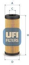 UFI Filtru ulei UFI 25.269. 00 (25.269.00)