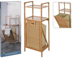 Homestyling Raft pentru baie cu coș de rufe 95 cm