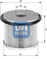 UFI filtru combustibil UFI 26.682. 00 (26.682.00) - automobilus