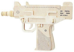 Wooden Toy / Wck JUCĂRIE DIN LEMN, WCK Puzzle 3D Pistol UZI 9mm