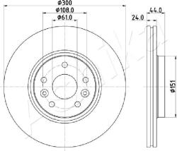 ASHIKA Disc frana ASHIKA 60-00-0706 (60-00-0706)