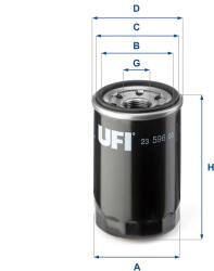 UFI Filtru ulei UFI 23.596. 00 (23.596.00)