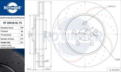 ROTINGER Disc frana ROTINGER GRAPHITE DRILLED & SLOTTED PLUS RT 20418-GL T5 (RT 20418-GL T5)