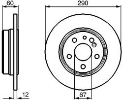 Bosch Disc frana BOSCH 0 986 478 607 (0 986 478 607)