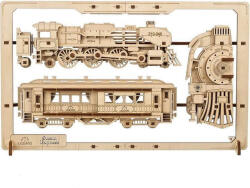 UGears Puzzle 3D Express cu aburi 2, 5D, 79 de piese