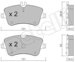 METELLI set placute frana, frana disc METELLI 22-0342-0 (22-0342-0)