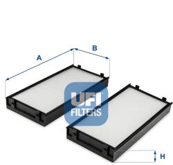 UFI Filtru, aer habitaclu UFI 53.255. 00 (53.255.00)