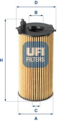 UFI Filtru ulei UFI 25.167. 00 (25.167.00)