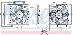NISSENS Ventilator, radiator NISSENS 850087 (850087)