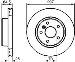 Bosch Disc frana BOSCH 0 986 478 483 (0 986 478 483)