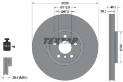 TEXTAR Disc frana TEXTAR PRO+ 92316205 (92316205)