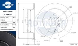ROTINGER Disc frana ROTINGER GRAPHITE LINE RT 1371-GL (RT 1371-GL)
