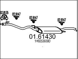 MTS Toba esapament finala MTS 01.61430 (01.61430)