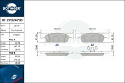 ROTINGER set placute frana, frana disc ROTINGER RT 2PD24790 (RT 2PD24790)