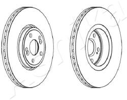 ASHIKA Disc frana ASHIKA 60-00-0704 (60-00-0704)