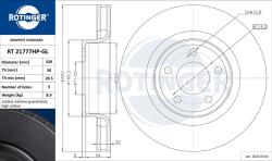 ROTINGER Disc frana ROTINGER GRAPHITE LINE RT 21777HP-GL (RT 21777HP-GL)