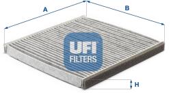 UFI Filtru, aer habitaclu UFI 54.117. 00 (54.117.00)