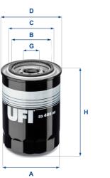 UFI Filtru ulei UFI 23.486. 00 (23.486.00)