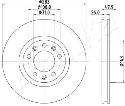 ASHIKA Disc frana ASHIKA 60-00-0637 (60-00-0637)