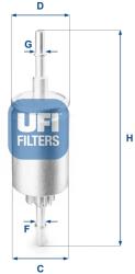 UFI filtru combustibil UFI 31.844. 00 (31.844.00)