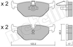 METELLI set placute frana, frana disc METELLI 22-0210-0 (22-0210-0)